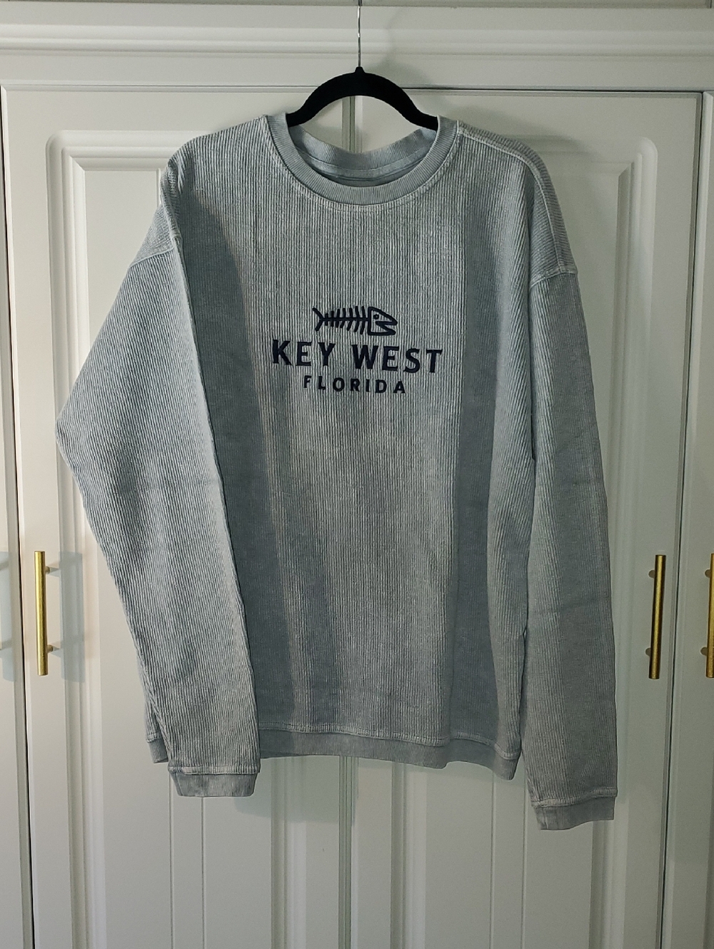Key West Florida Men's Light Gray Crewneck Sweatshirt
